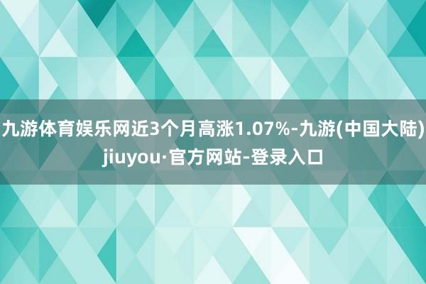 九游体育娱乐网近3个月高涨1.07%-九游(中国大陆)jiuyou·官方网站-登录入口